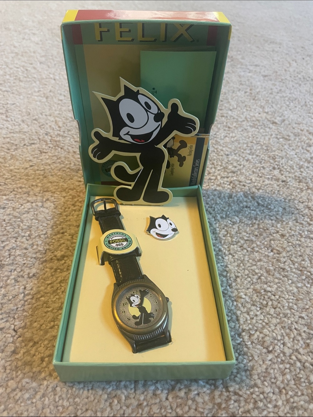 Vintage Fossil Felix Watch in box